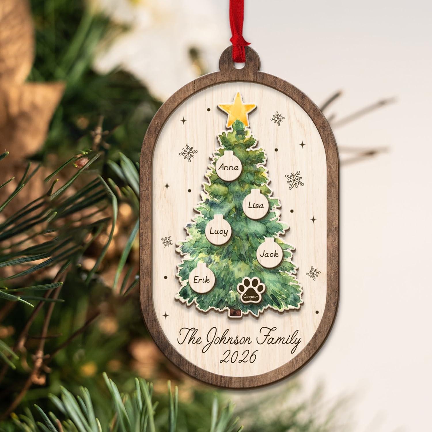 FBM - WOOD ORNAMENT 3 LAYER