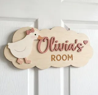 CHILDREN'S ROOM NAME SIGN