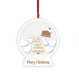 SHAKER ORNAMENT ACRYLIC