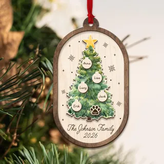 FBM - WOOD ORNAMENT 3 LAYER
